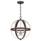 Westinghouse Chandelier 40W 3Lght Stella Mira Walnut, Brushed Nickel Accents 6116000 - alternate 4